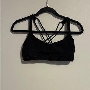 Lululemon Athletica Black Strappy Sports Bra